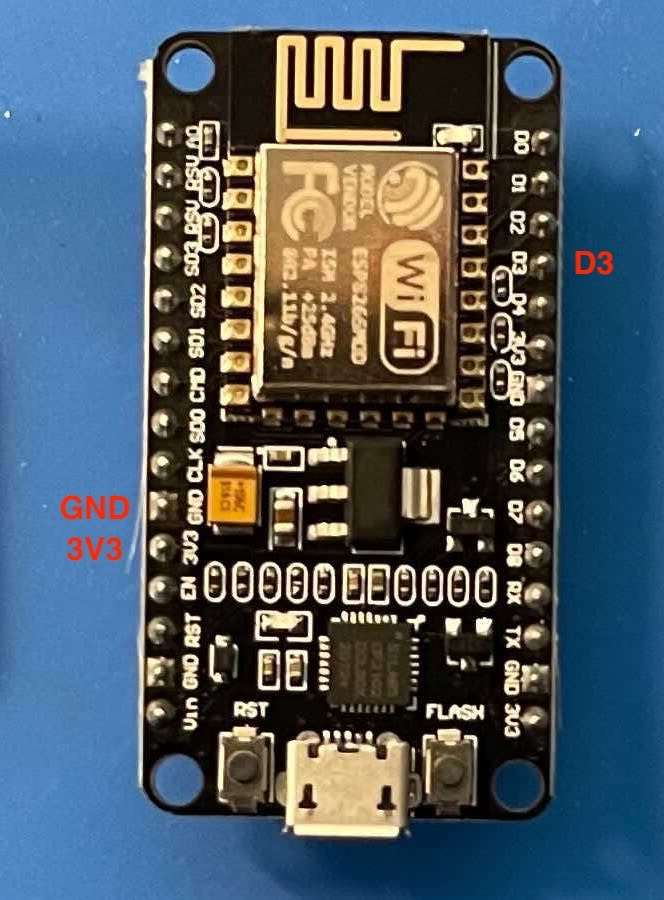 ESP8266 connection pins