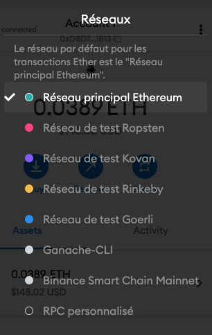 Metamask Default Configured Networks