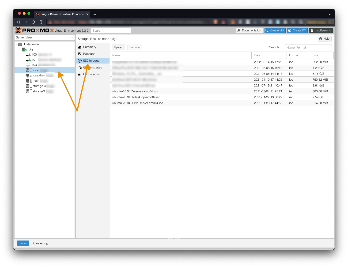 Proxmox - Step 2: ISO Images