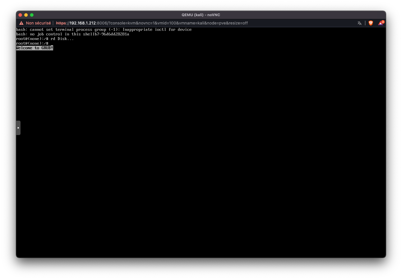 Kali Linux Booting in Bash Mode